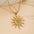 Wholesale Stainless Steel Spiral Sun Pendant Simple Retro Adjustable Necklace