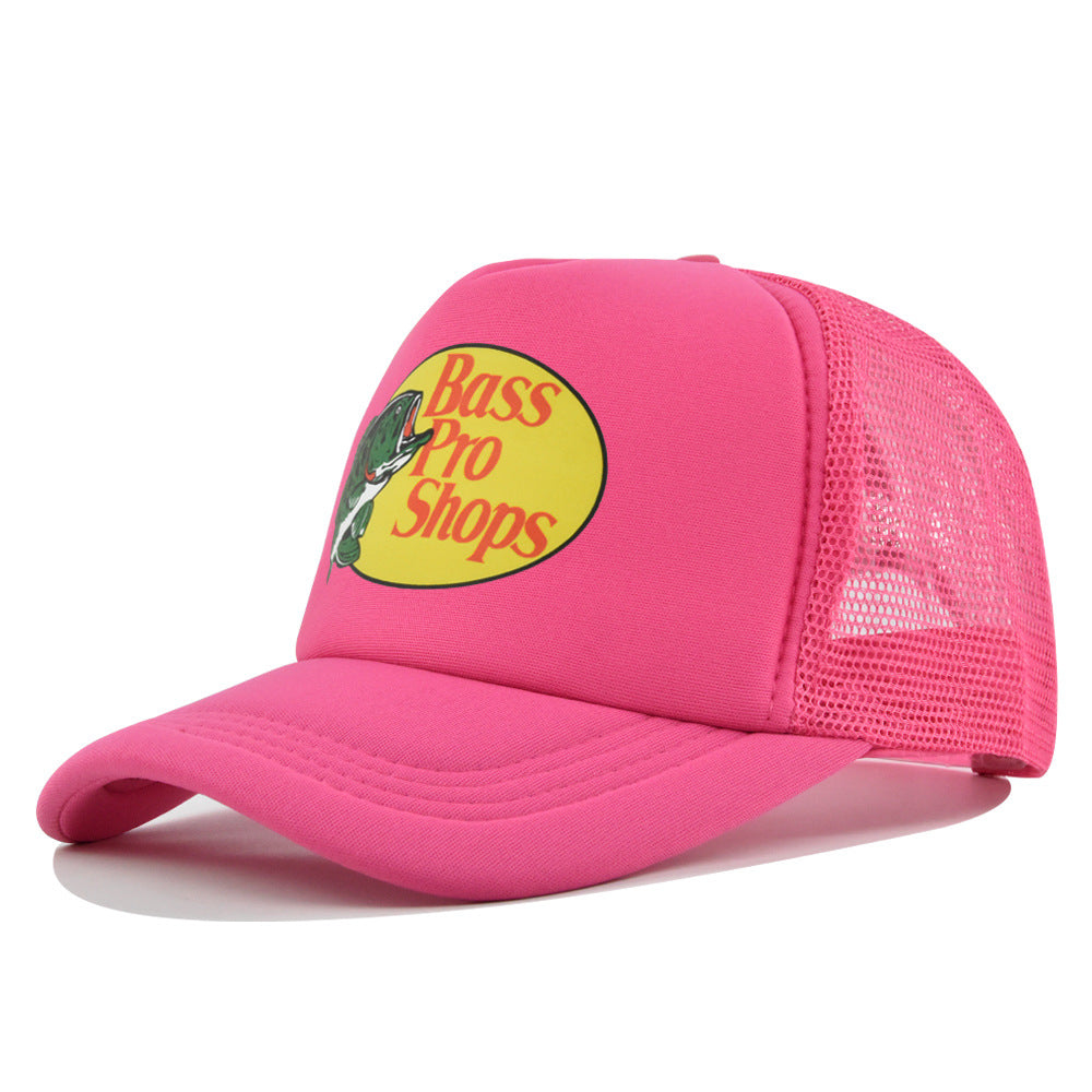 Wholesale Printed fish silk screen cap summer net Hat