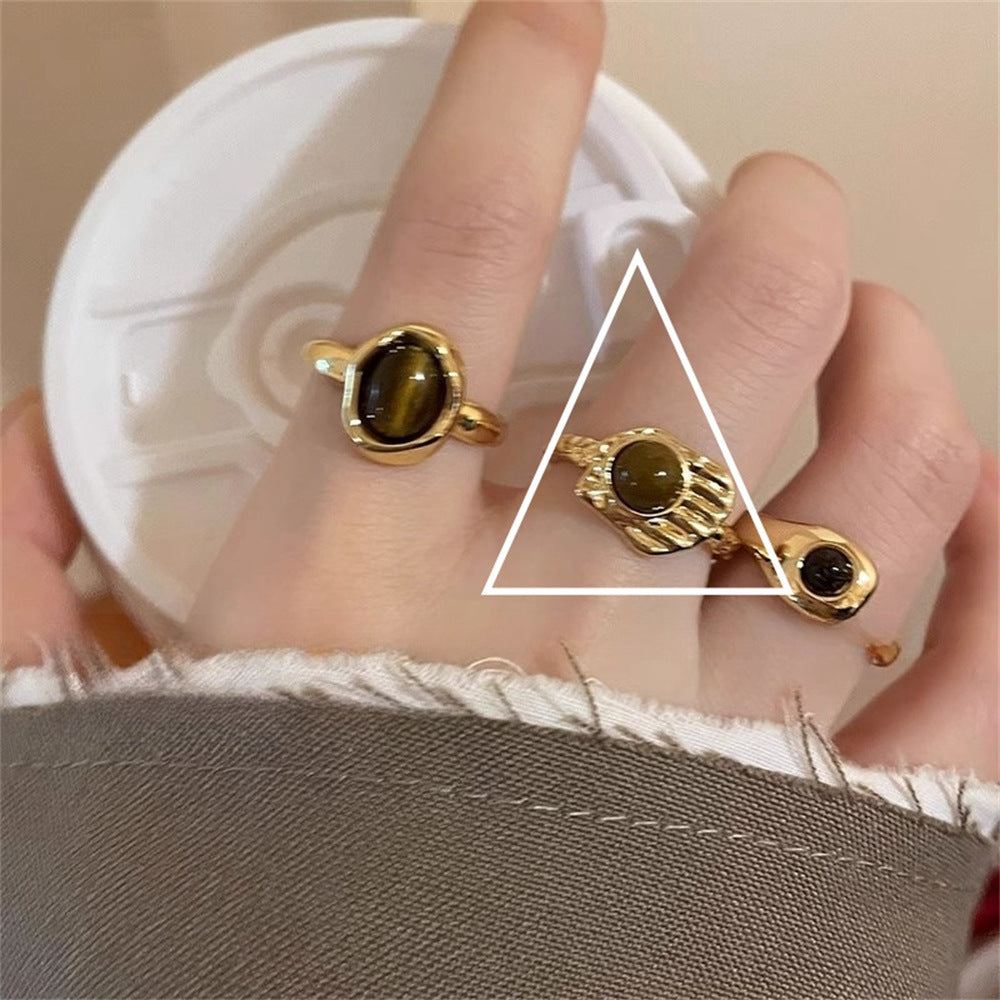 Wholesale Love Zircon Ring Sparkling Diamond Open Index Finger Ring Hearts Rings ACC-RS-Yues002