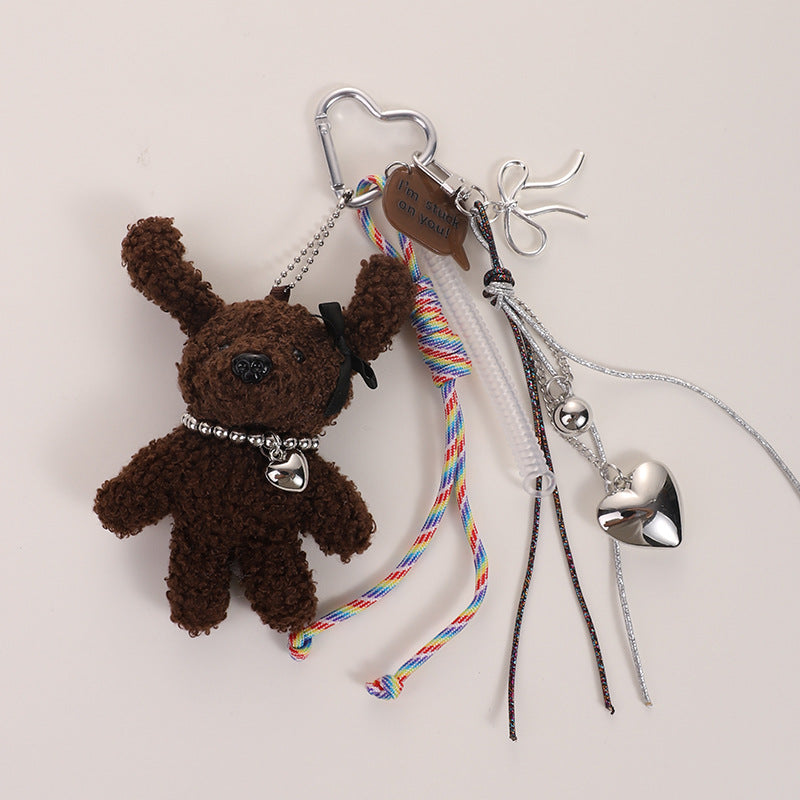Wholesale Bear rabbit plush keychain