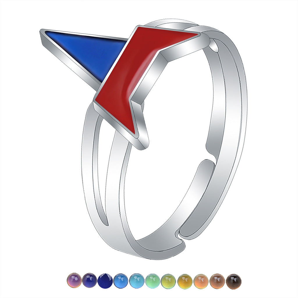 Wholesale Children's Princess Cartoon Cute Animal Temperature Sensitive Color Changing Ring ACC-RS-Hour001