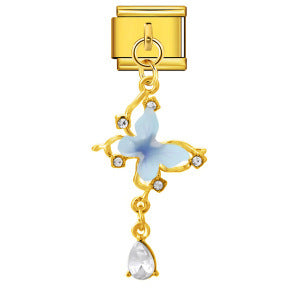 Wholesale 9mm Italian Charm Starter Bracelets DIY Bow Pendant Stainless Steel Composable Bracelet