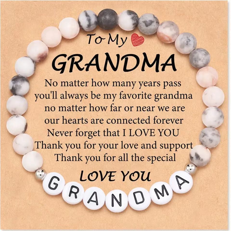 Wholesale Single Circle English Flat Bead Best Mom Bracelet ACC-BT-Zhongh001