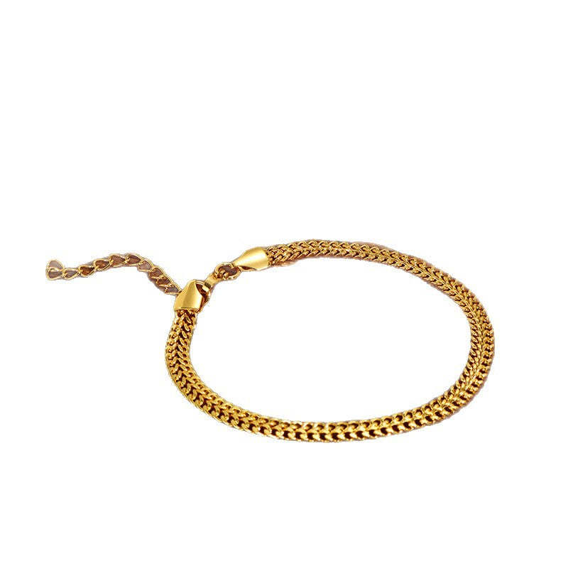 Wholesale Titanium Steel Gold Polished Chain Necklace Minimalist Jewelry Accessory for Everyday Use
