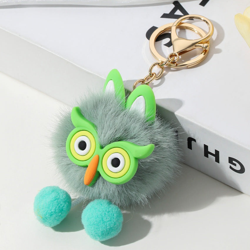 Wholesale Cute cartoon plush owl keychain