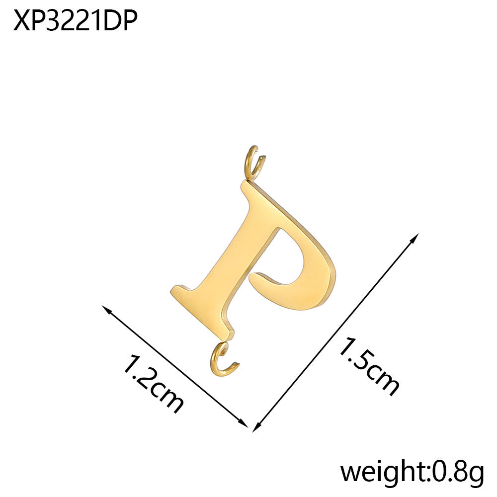 Wholesale Stainless Steel 26 Letter Pendant