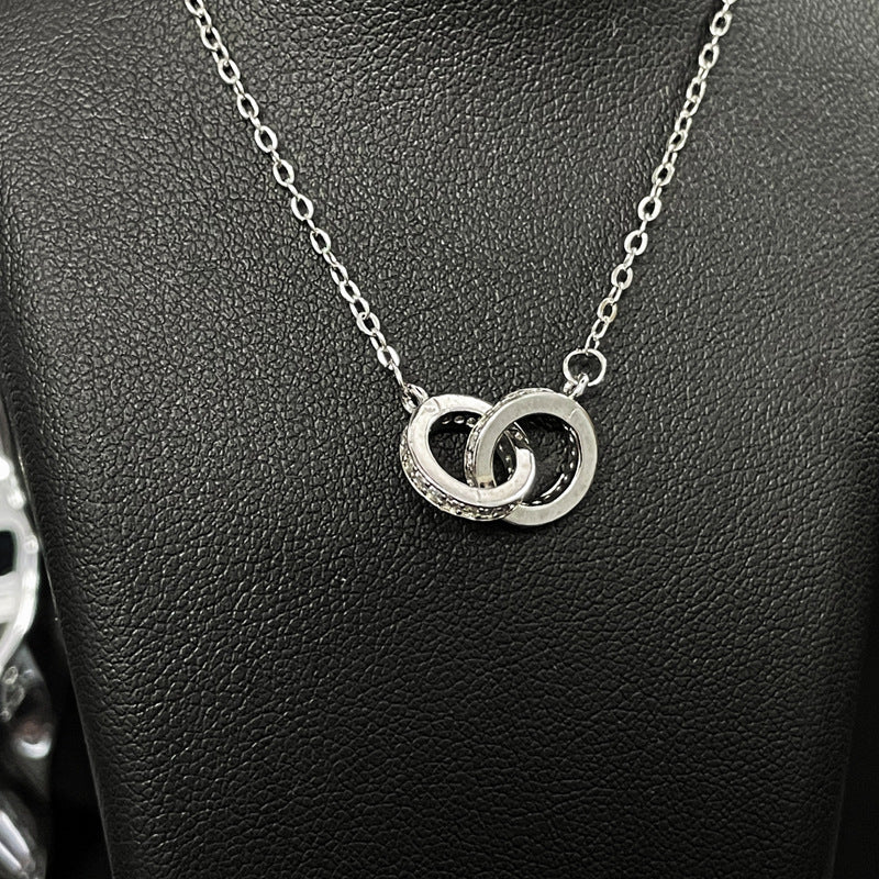 Wholesale Geometric Hollow Love Necklace