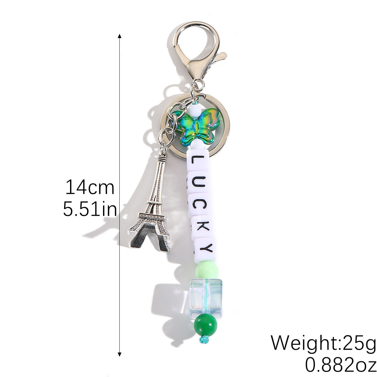 Wholesale Acrylic Beaded Dolphin Keychain With Colorful Alphabet Charms Chic Car Key Accessory Gift