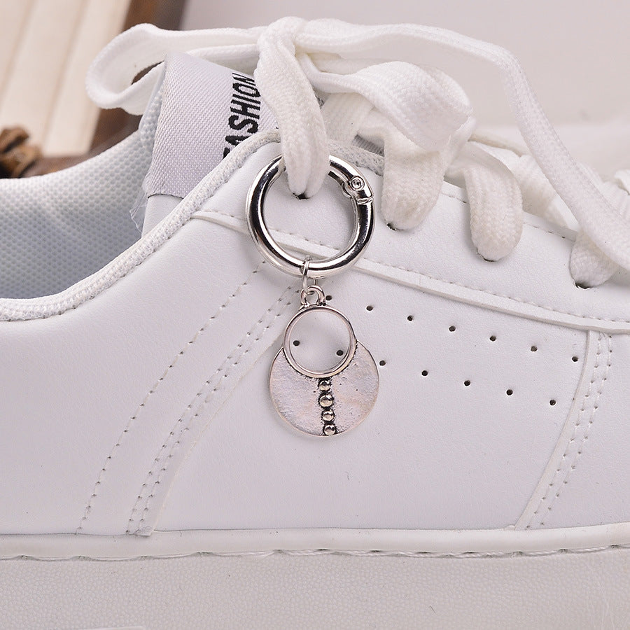 Wholesale Vintage Geometric Turquoise Zinc Alloy Shoe Buckle Bag Charm Keychain Accessory For DIY And Resale