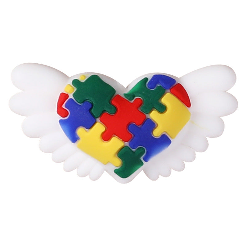 Wholesale 20pcs Autism Care Focal Beads DIY Bead Accessories ACC-BDS-RongFa061