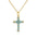 Wholesale 18K Gold Plated Micro-Inlaid Zirconia Geometric Pendant Necklace