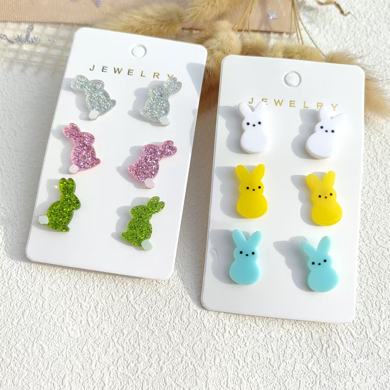 Wholesale  3pcs/set Easter Egg Bunny Radish Earrings