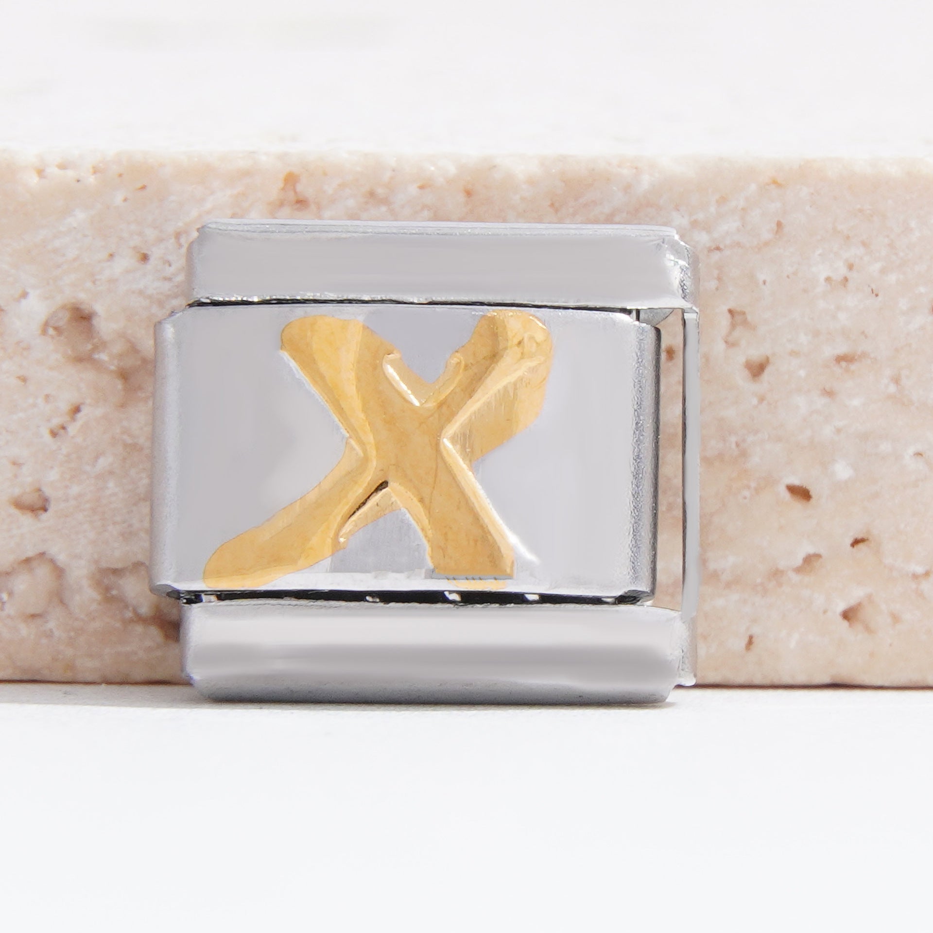 Wholesale Italian Charm Bracelet 9mm DIY Splicing English Alphabet Series Stainless Steel Composable Bracelet