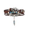Wholesale Turquoise Multi-layer Leather Men's Bracelet ACC-BT-HanSJ004