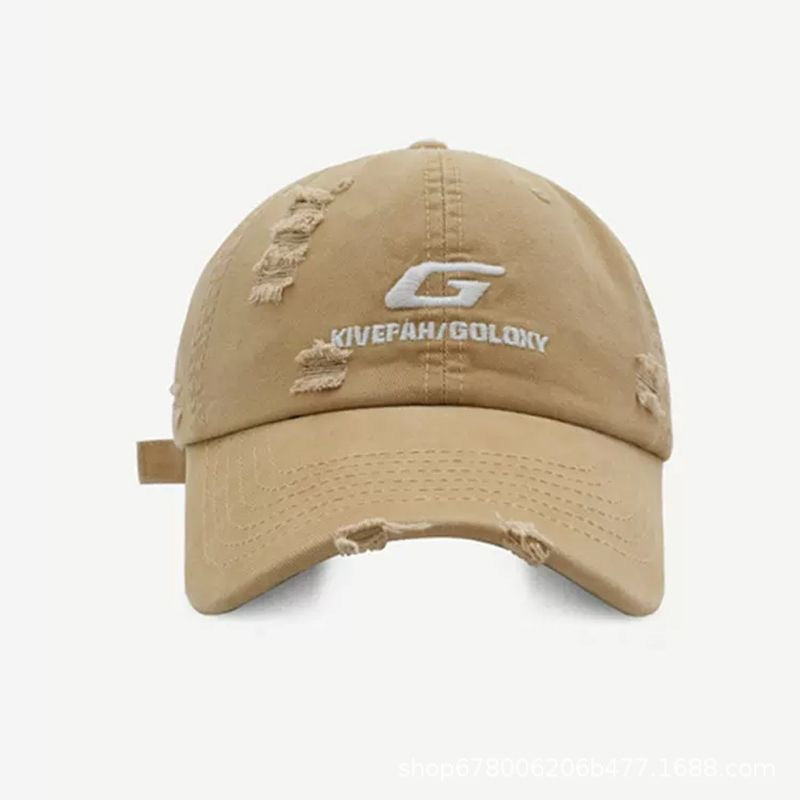 Wholesale Ripped Hip Hop Embroidery Cotton Hat Baseball Cap ACC-HT-HuiYu001