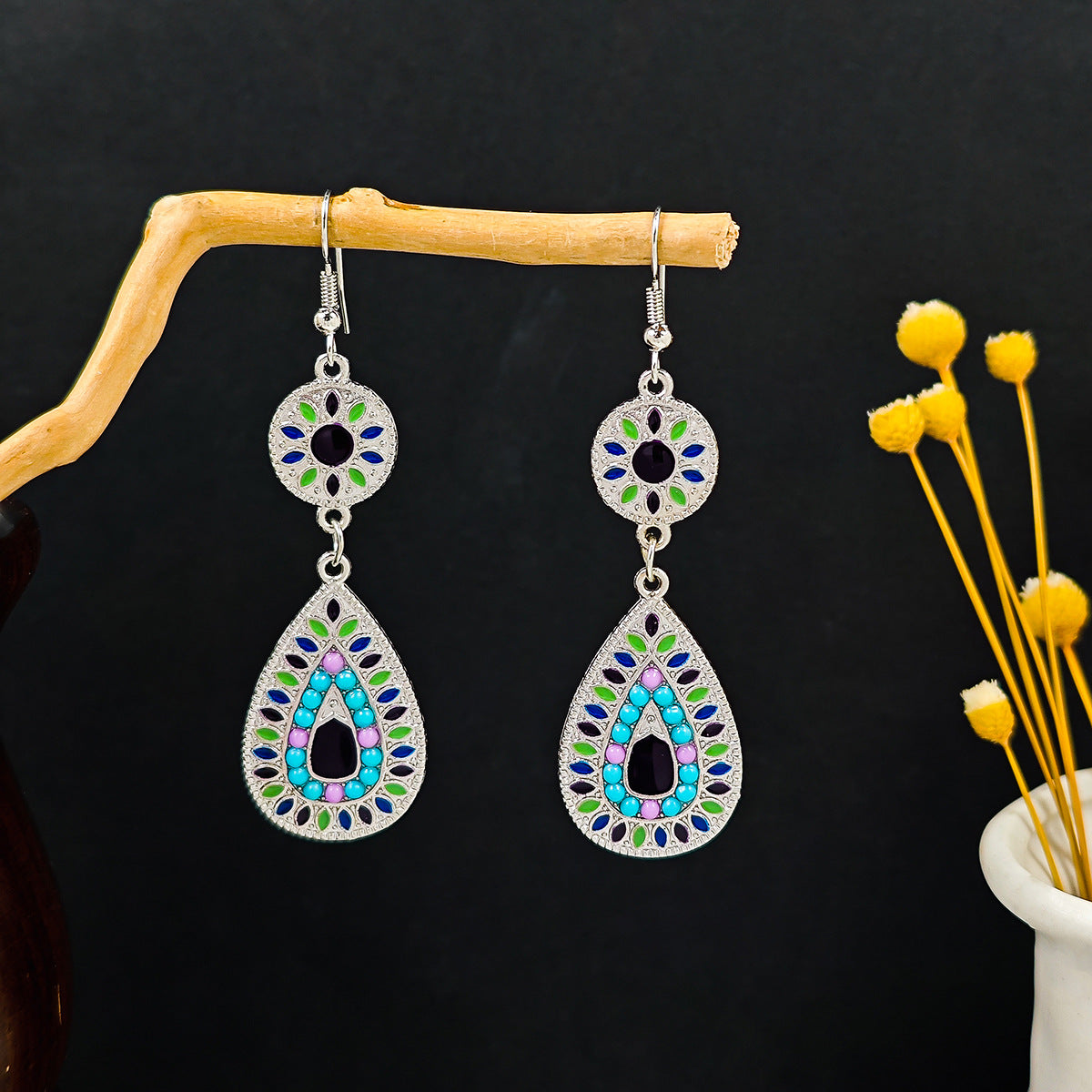 Wholesale Bohemian Turquoise Earrings ACC-ES-MDD028