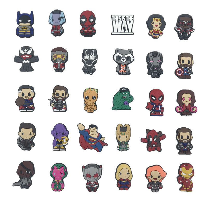 Wholesale 100pcs anime characters Shoes Charms