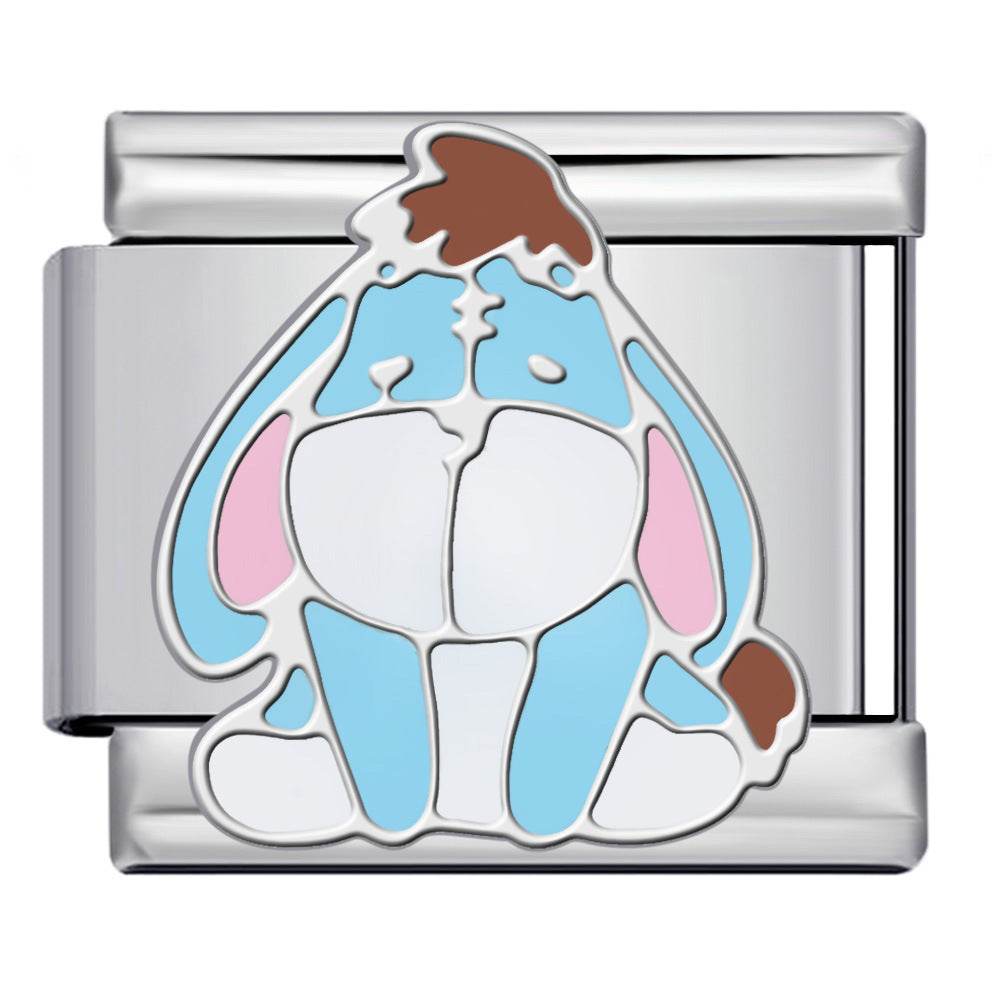 Wholesale  Italian ModuleTitanium Steel Cute Cartoon Series DIY  Bracelet