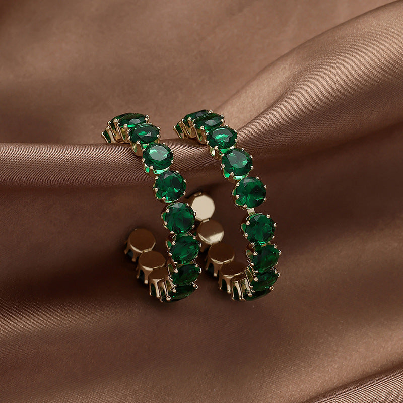 Wholesale Silver Needle Vintage Diamond Geometric Earrings ACC-ES-JingQiao005