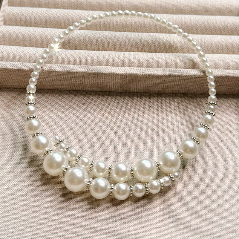 Wholesale Pearl irregular geometric necklace