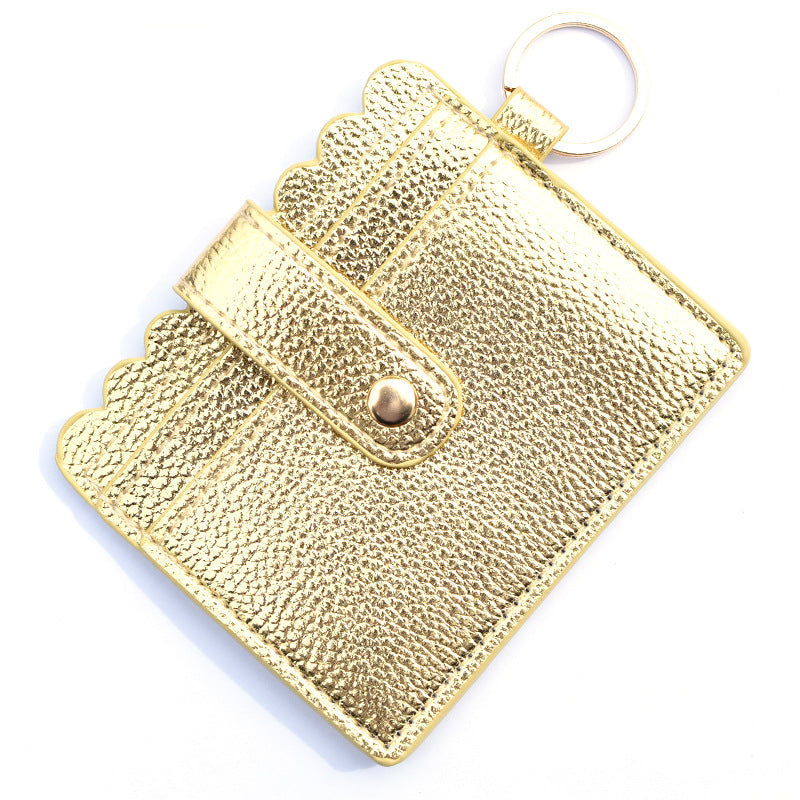 Wholesale Western Style Leopard Plaid Flower Card Holder Keychain ACC-KC-QiuXue001