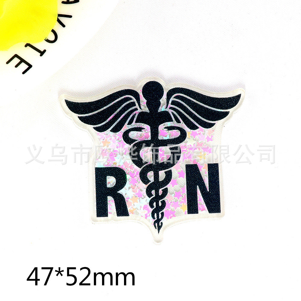 Wholesale 10pcs DIY Flatback Cartoon Christmas Snowman Acrylic Flatback Badge Reels Retractable Keychain DIY Accessories