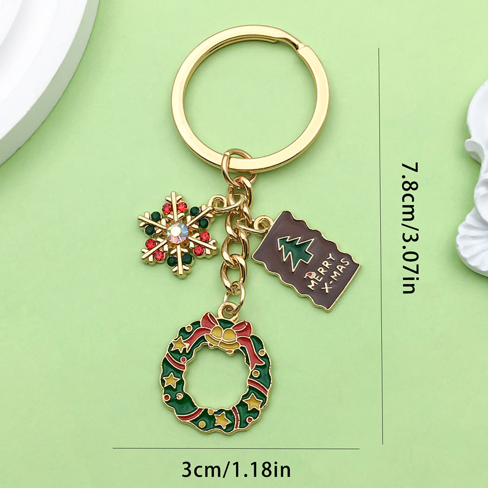 Wholesale Cute cartoon Christmas keychain