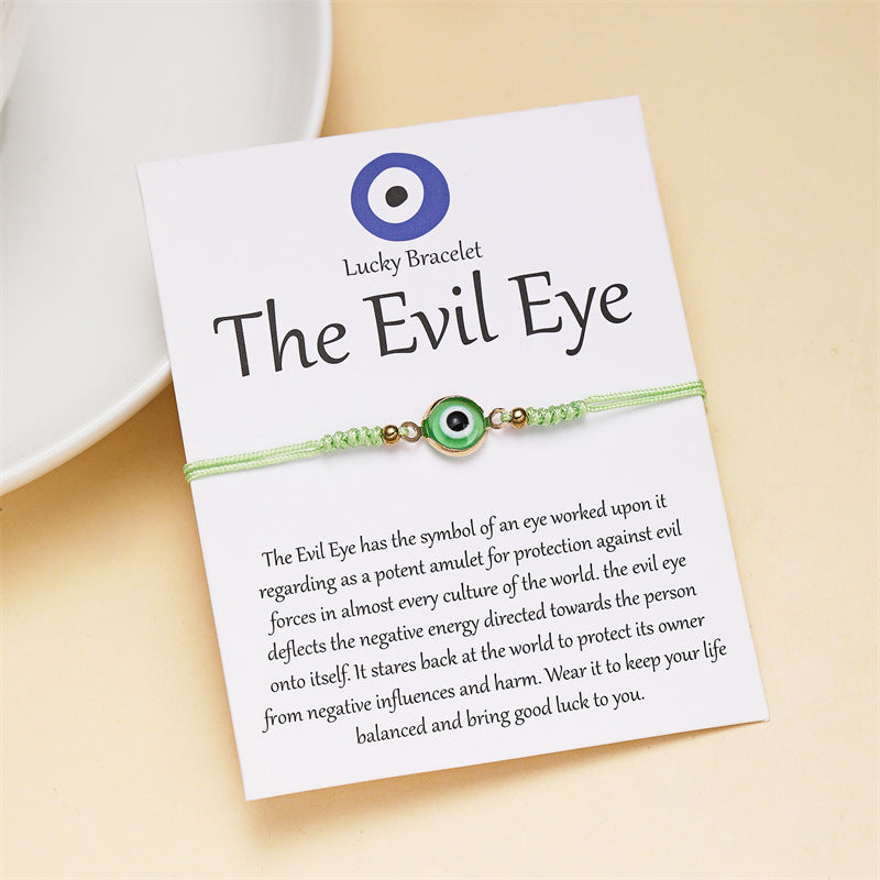 Wholesale  devil's eye eyes hand-woven bracelet