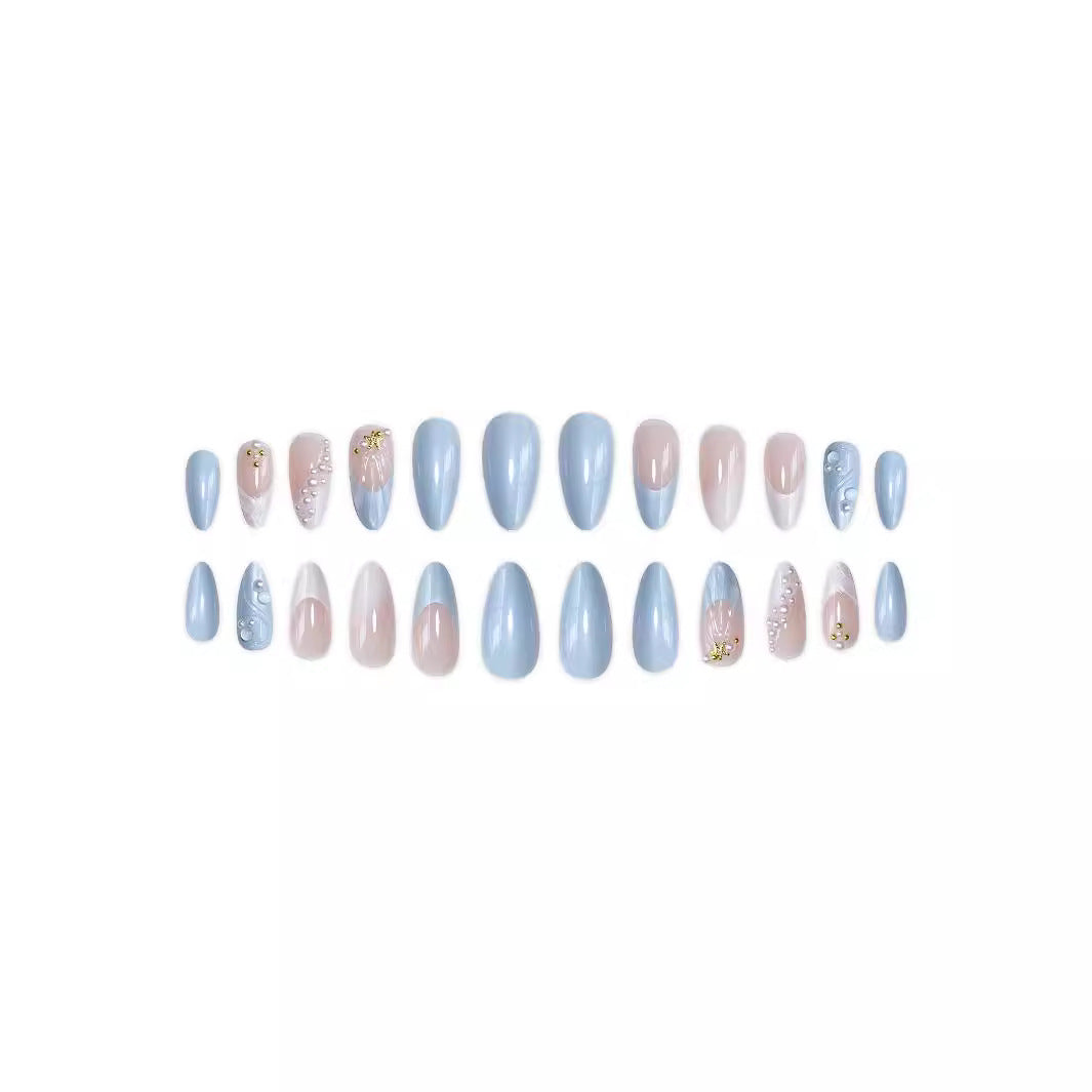 Wholesale 24 Pieces/box Marine Series Nails Kits Nail Stickers