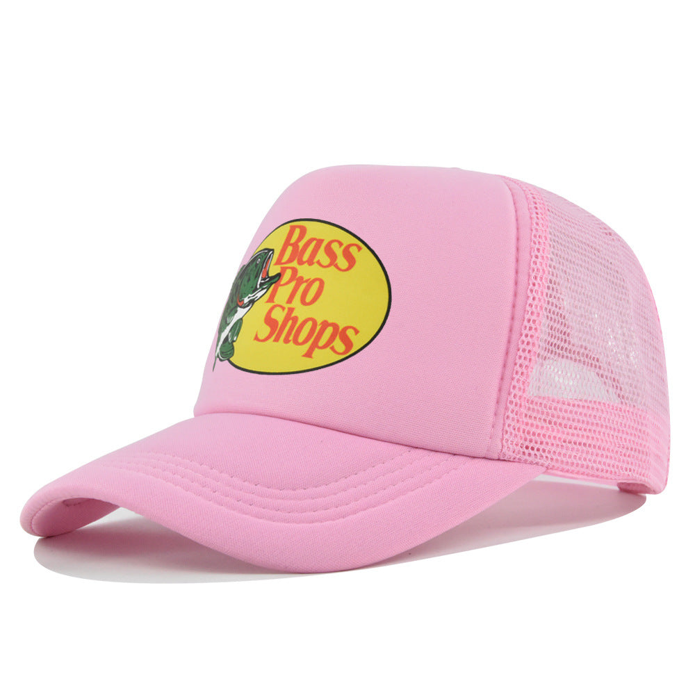 Wholesale Printed fish silk screen cap summer net Hat