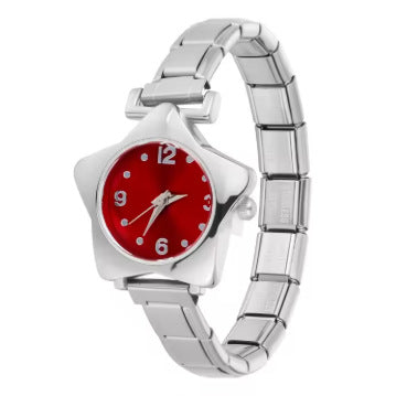 Wholesale Colorful five-pointed star stainless steel watch band