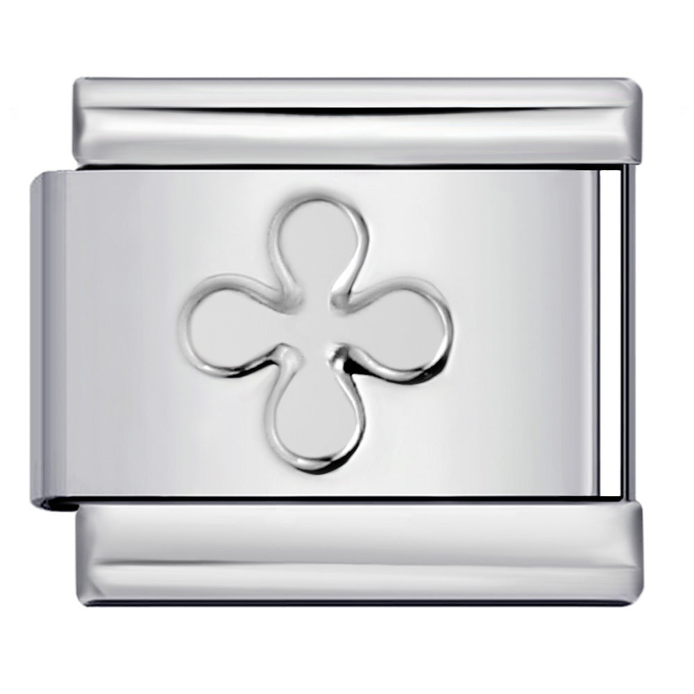 Wholesale Italian Charm Bracelet 9mm DIY Splicing Removable Silver Stainless Steel Composable Bracelet