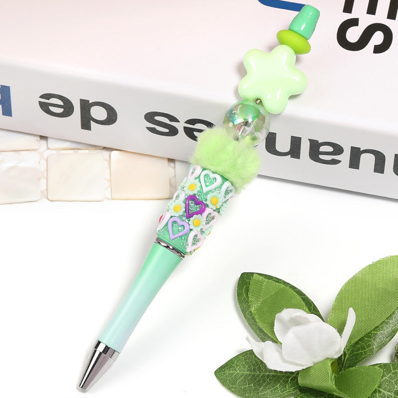 Wholesale 100pcs Colorful Ink-splashed Round Beads Acrylic DIY Beaded Accessories ACC-BDS-BLG083