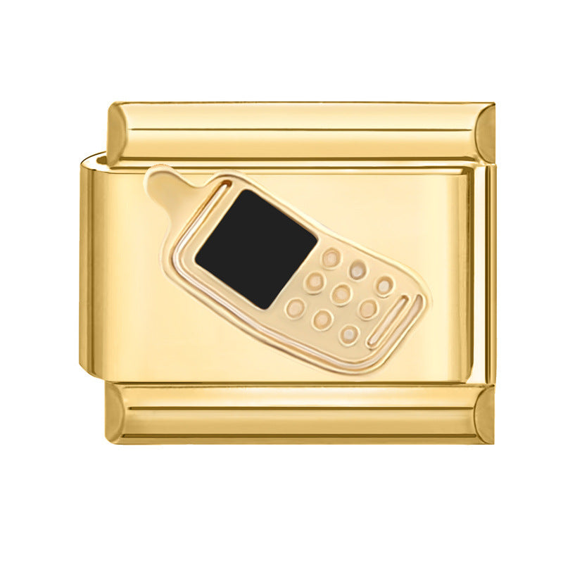 Wholesale Italian Charm Bracelet 9mm DIY Splicing Removable  Stainless Steel Composable Bracelet