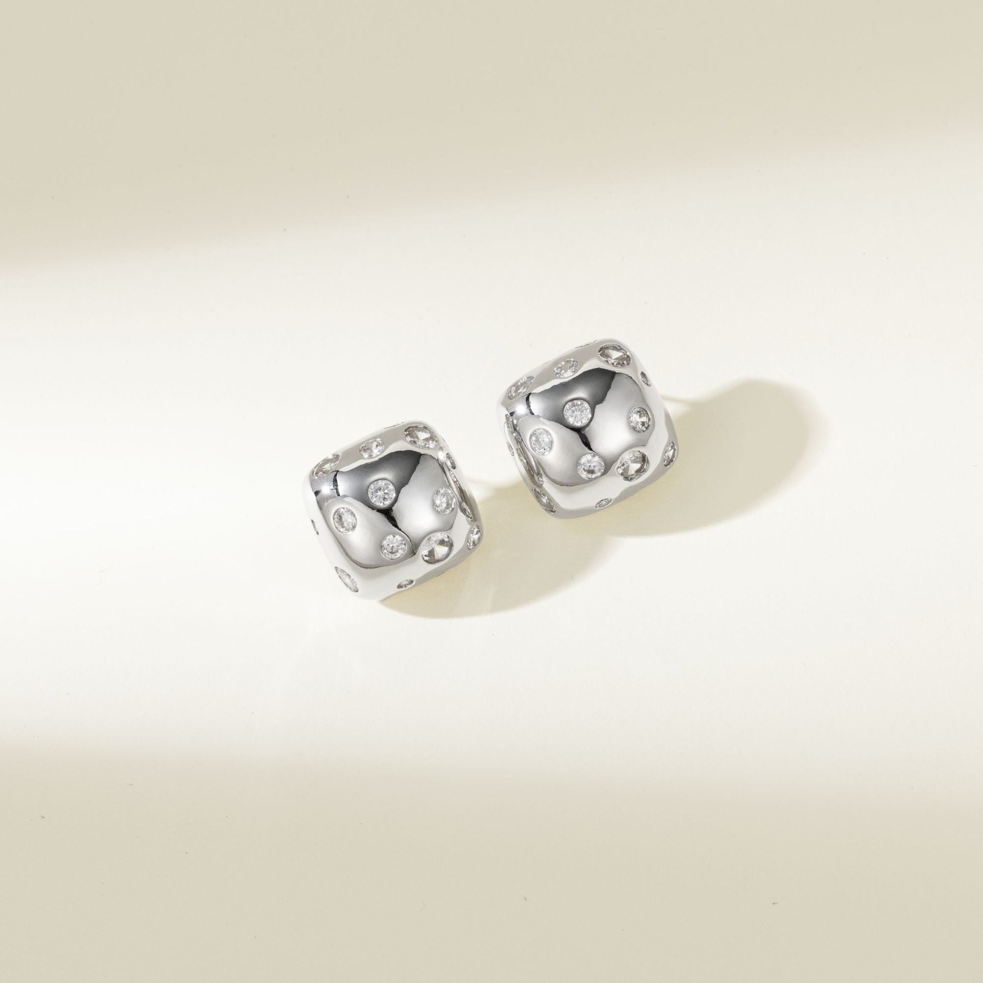 Wholesale  Copper Plated Gold S925 Silver Needle All-Match silver Earrings