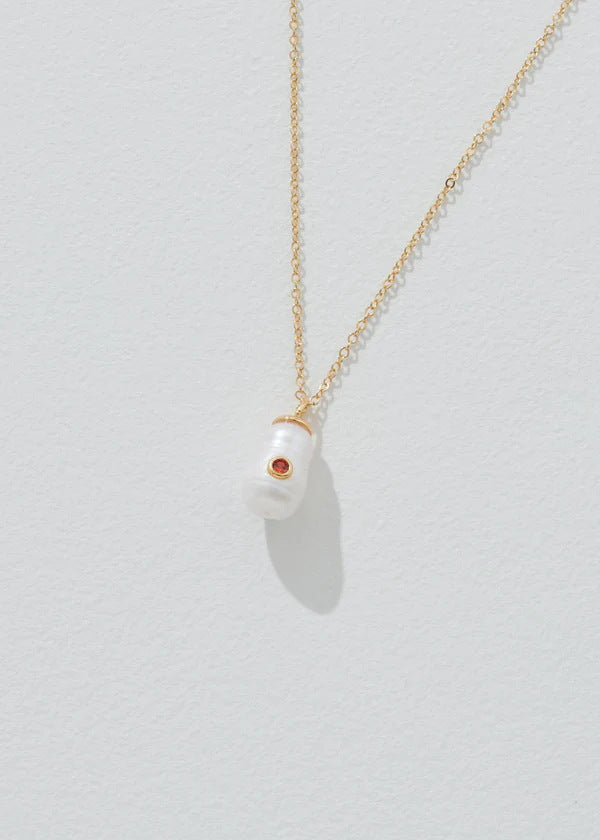 Wholesale Pearl Pendant Necklace December Birthstone Necklace
