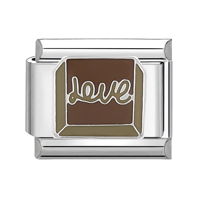 Wholesale Italian Charm Bracelet 9mm DIY Splicing Removable  Stainless Steel Composable Bracelet