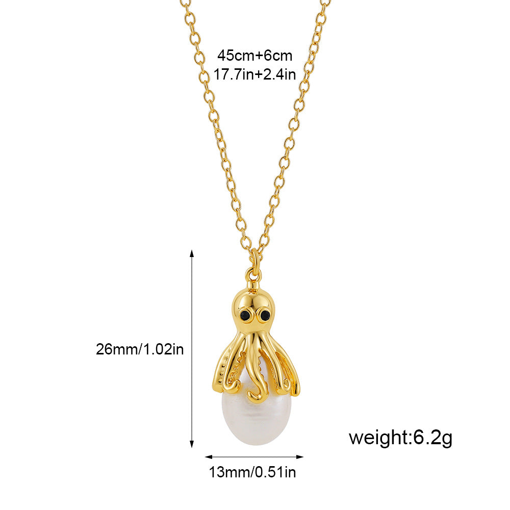 Wholesale 18K gold natural pearl shell abalone shell necklace ring