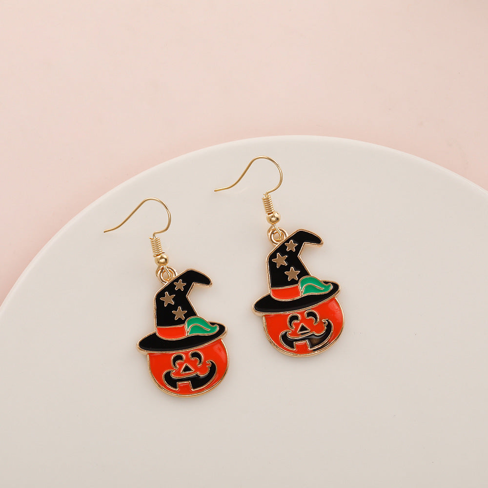 Wholesale  Halloween  earrings  popular Devil pumpkin bat festival earrings
