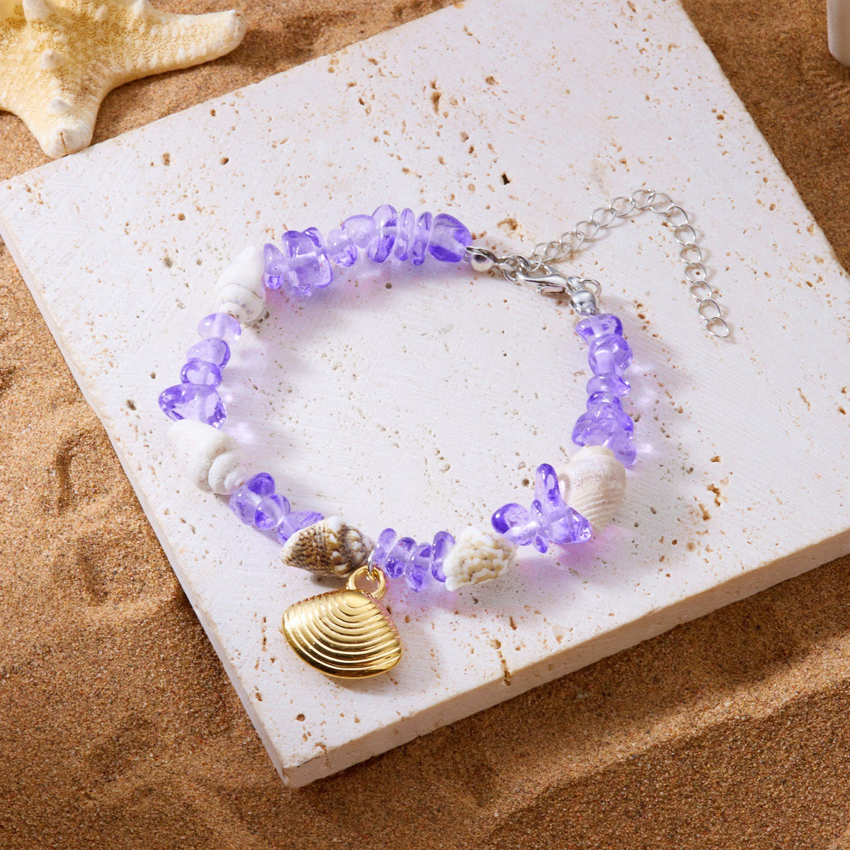 Wholesale  summer  color gravel bracelet