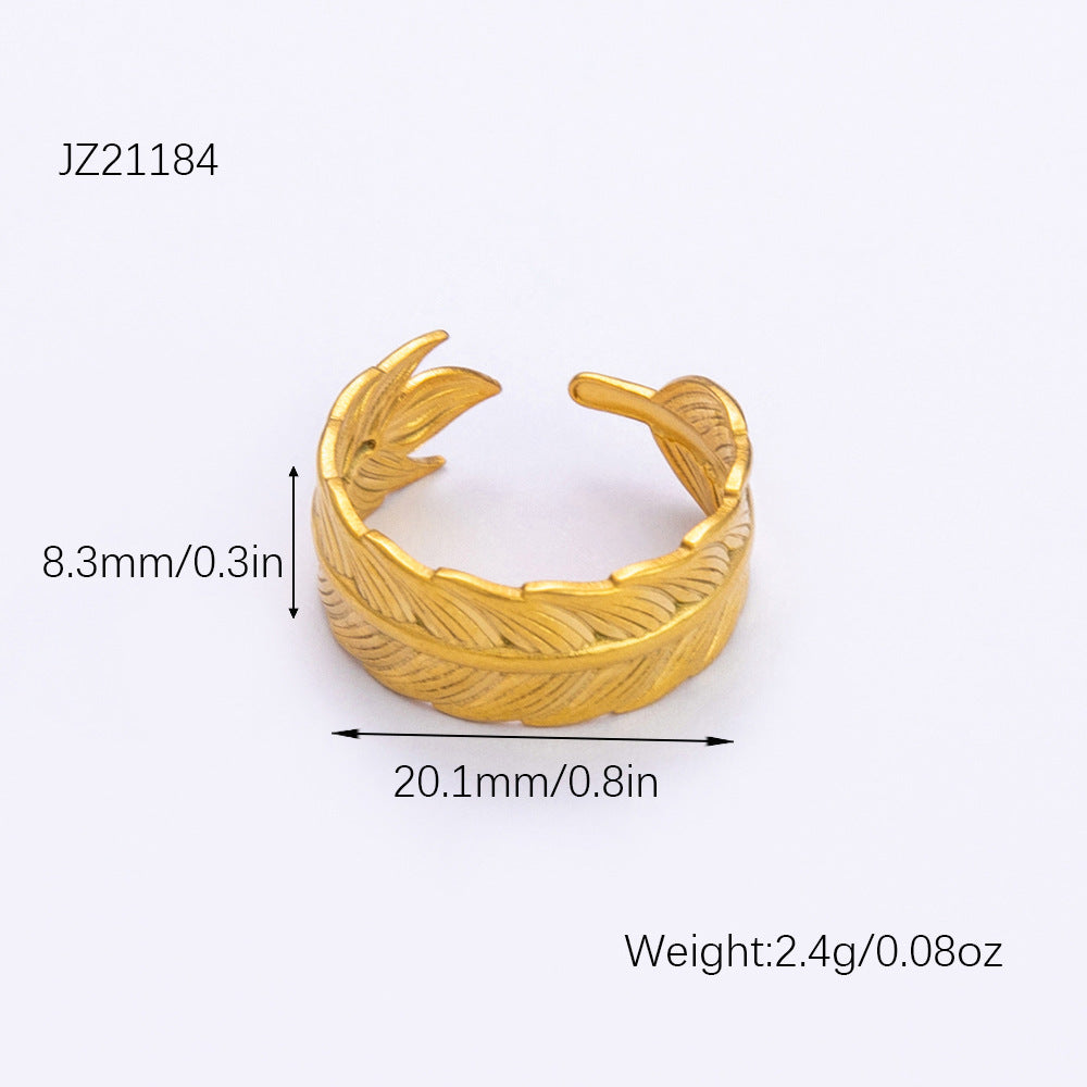 Wholesale Stainless Steel Open Adjustable Rings ACC-RS-YuHui006