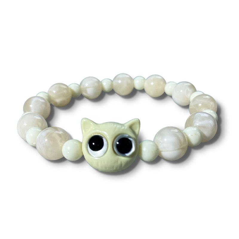 Wholesale  Cat Beaded Couple Bracelet