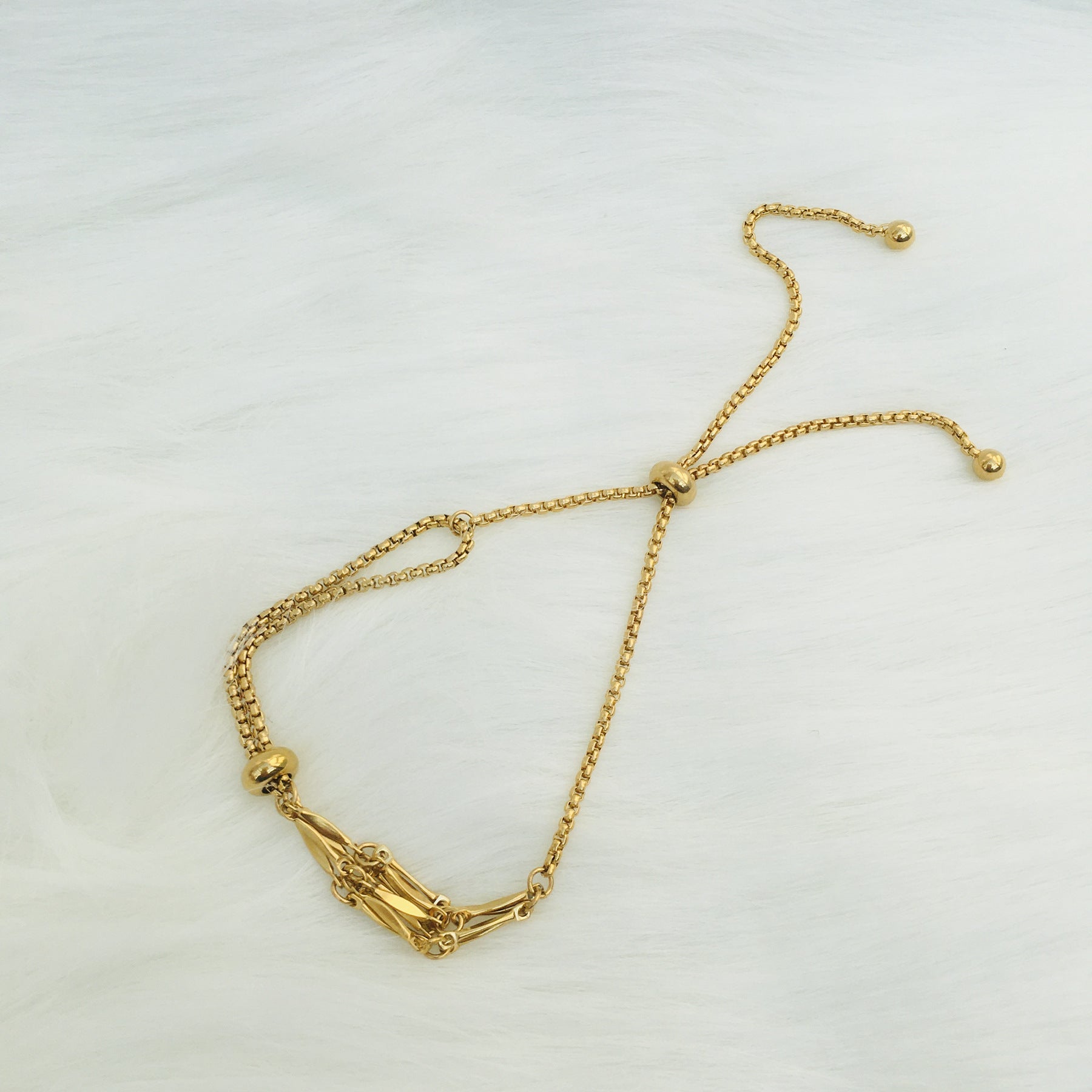 Wholesale Adjustable Replacement Crystal Metal Bamboo Hand Woven Net Pocket Bracelet Flat Chain ACC-BT-RongGuan001