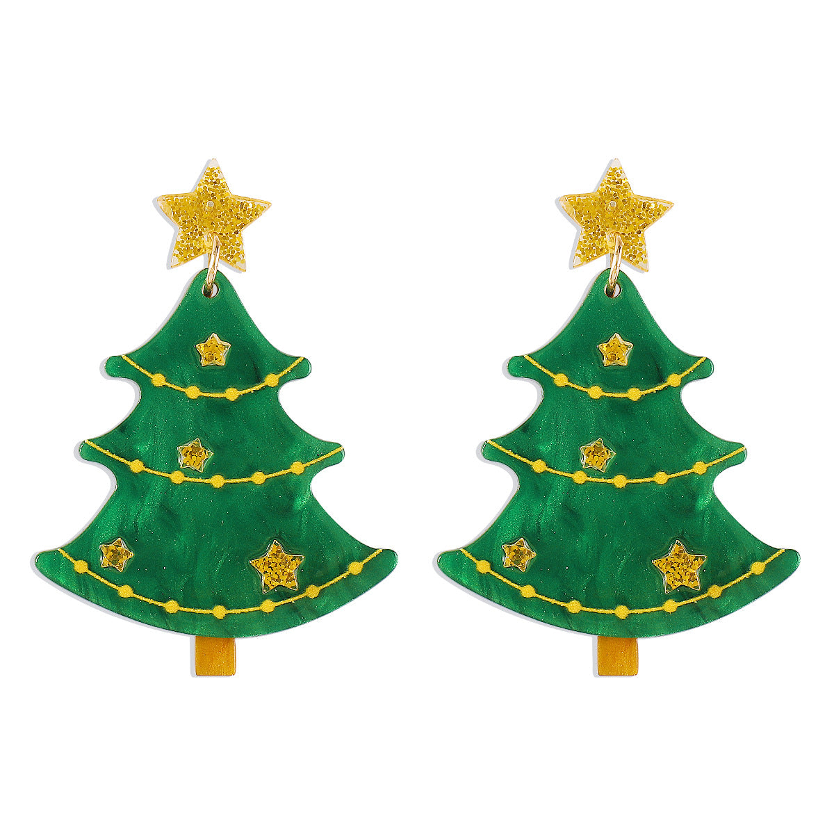 Wholesale Christmas Tree  Creative  Elegant Earrings