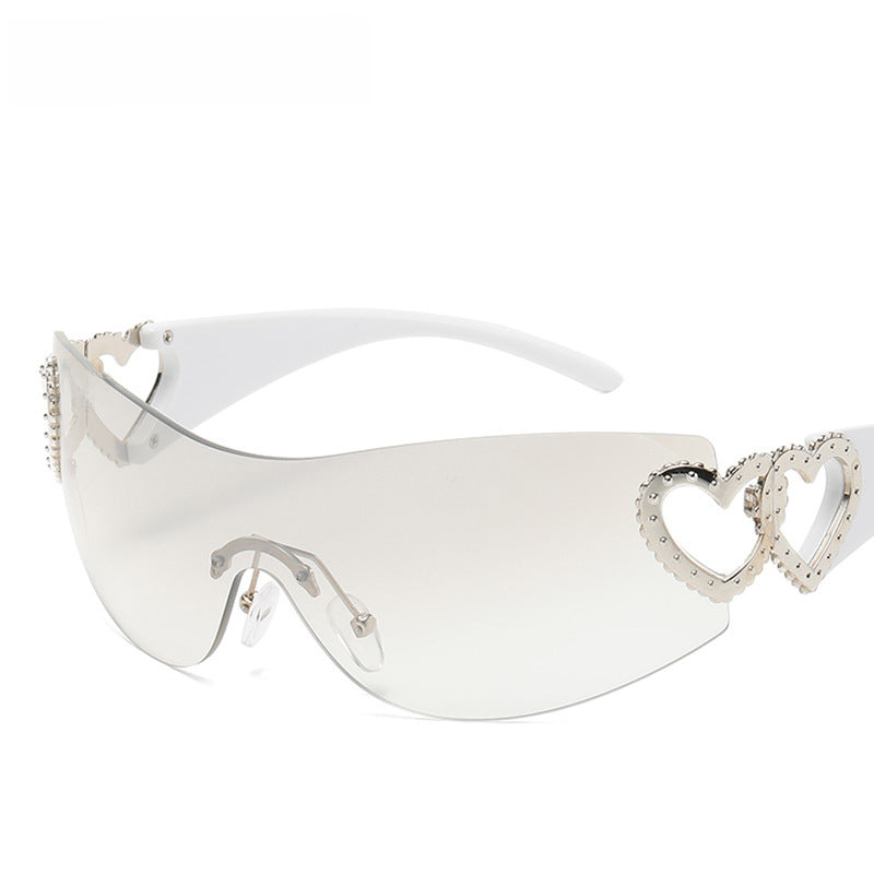 Wholesale Heart Decorated Sunglasses