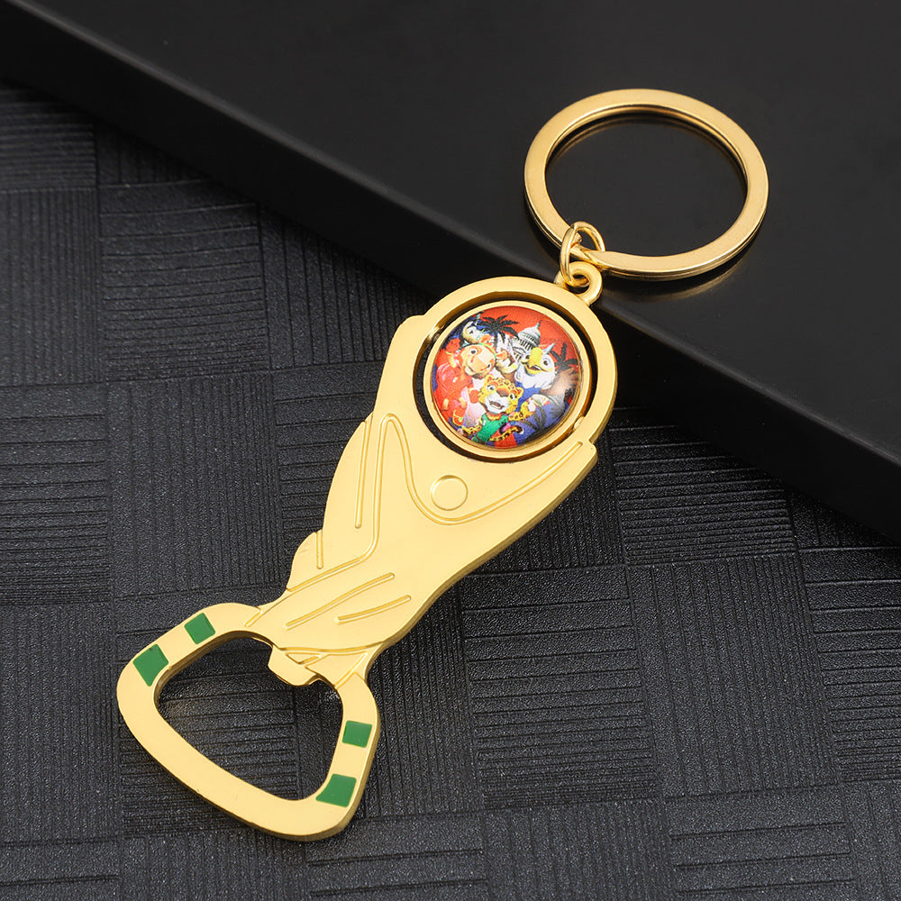 Wholesale 2026 World Cup Keychain Bottle Opener Set Zinc Alloy Decorative Accessory Boutique Resale