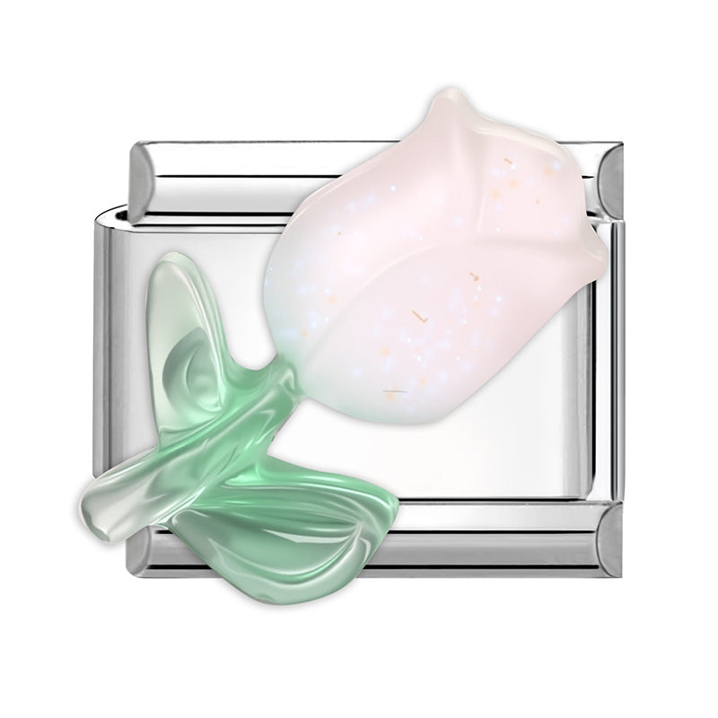 Wholesale Italian Charm Bracelet 9mm DIY Splicing Cute Creative Stainless Steel Composable Bracelet