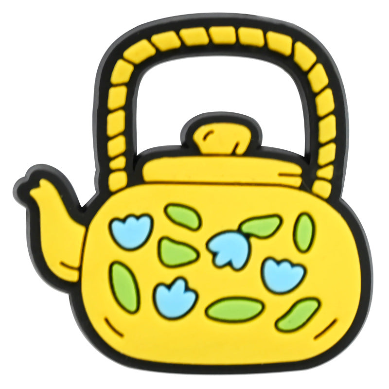 Wholesale Random 100pcs Cartoon Tableware Cups PVC Soft Rubber Shoe Buckle Decoration ACC-SC-RYY060