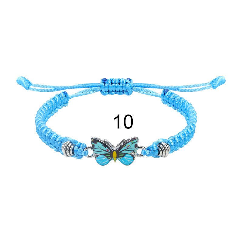 Wholesale  butterfly woven  Valentine's Day bracelet