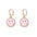 Wholesale creative cute alloy oil drop colorful smiley face earrings